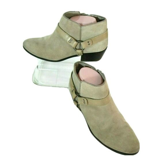 Sam Edelman Size 8.5 Taupe Harness Ankle Booties - Picture 12 of 12
